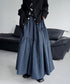 Tiered Check Flare Skirt